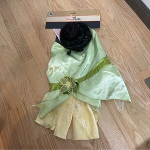 Disney Tiana Pet Costume Dress NWT Large Green Princess and the Frog Princess